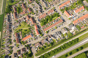 Satellietbeeld van gemeente Dronten
